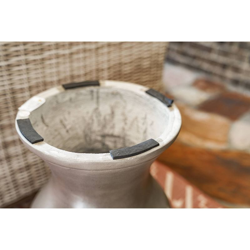 Carla Concrete Patio Side Table - Gray - Leisure Made