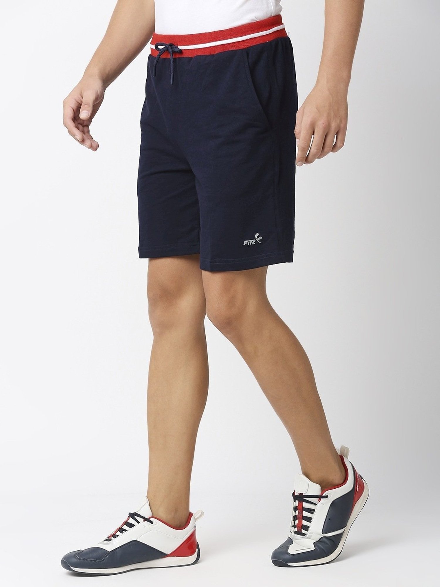Fitz Deep Navy Slim Fit Shorts