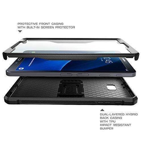 I-Blason Galaxy Tab A 10.1 Unicorn Beetle Pro Cover With Screen Protector Black