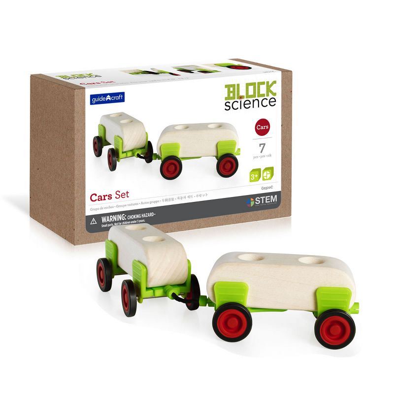 Guidecraft Block Science People and Cars Set