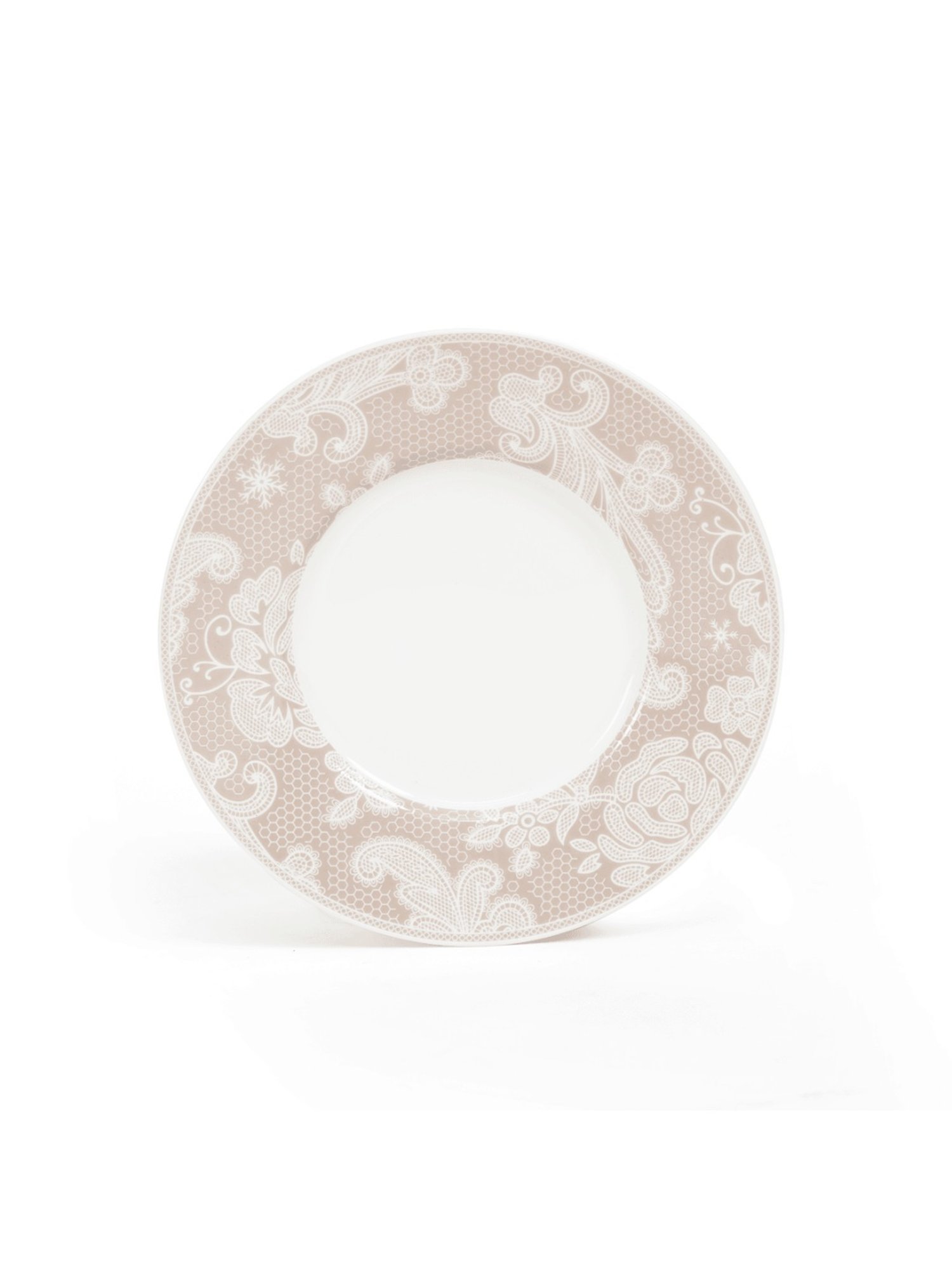 Home4U Delora Color Bordered Multicolor Porcelain Dinner Set (24 Pcs)