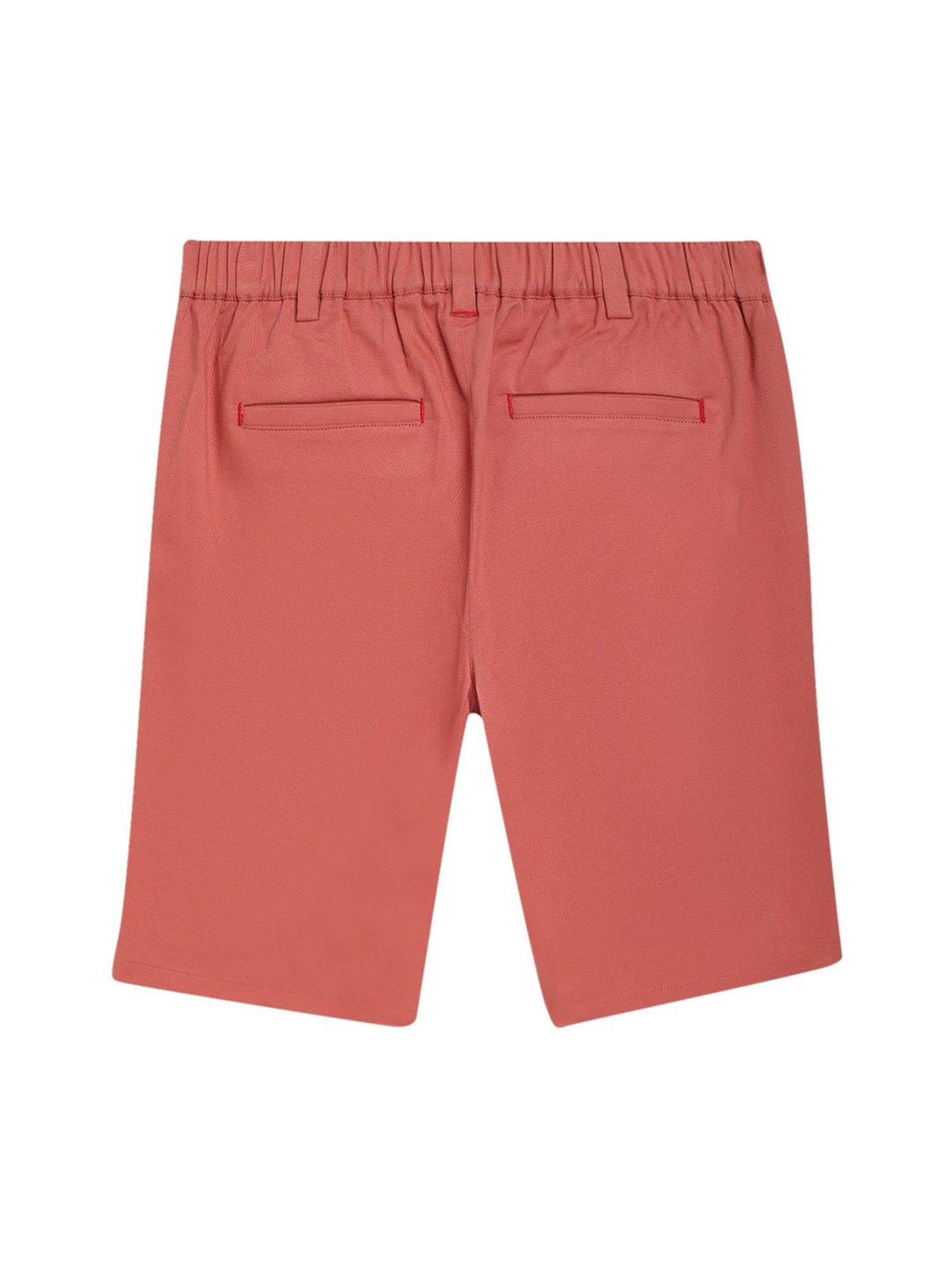 Blue Giraffe Kids Peach Solid Shorts