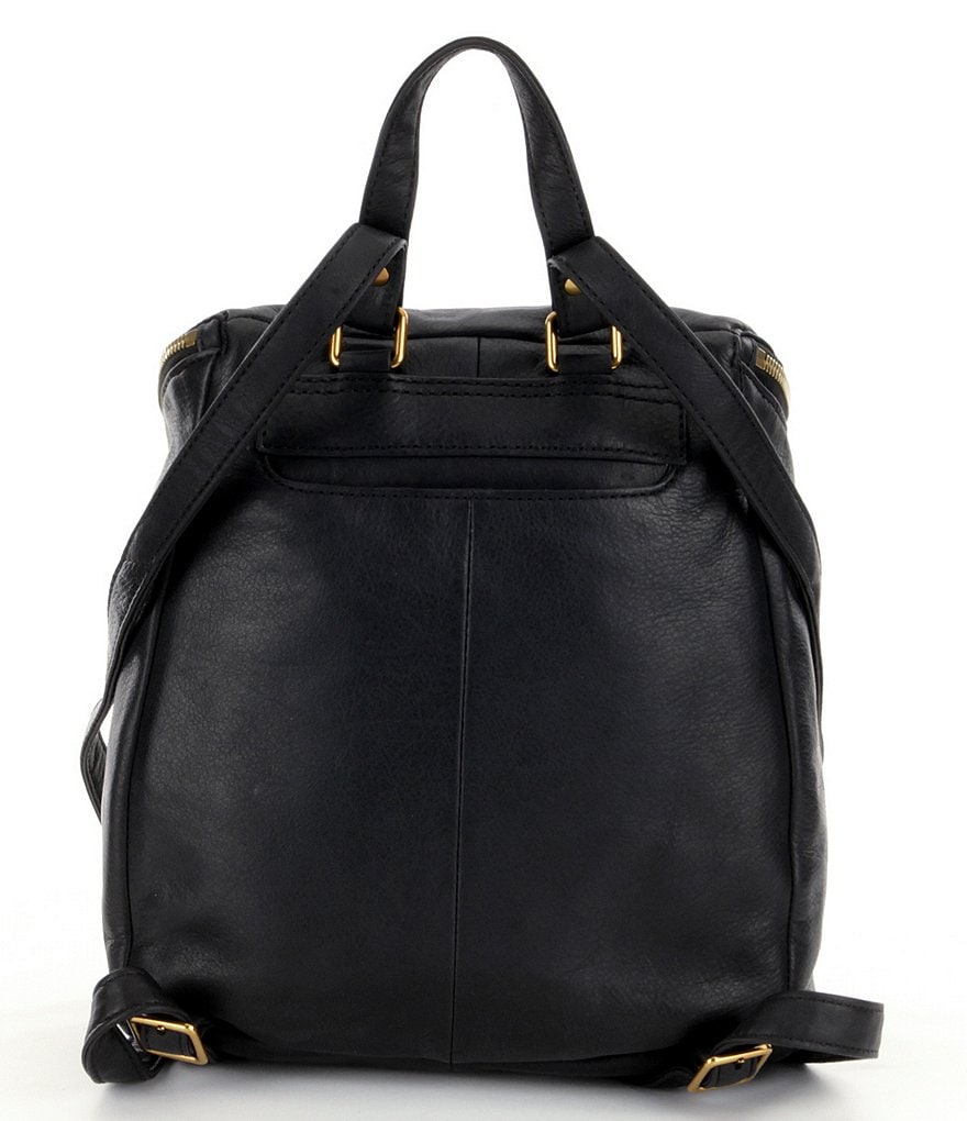 HOBO River Zip Top Medium Leather Backpack