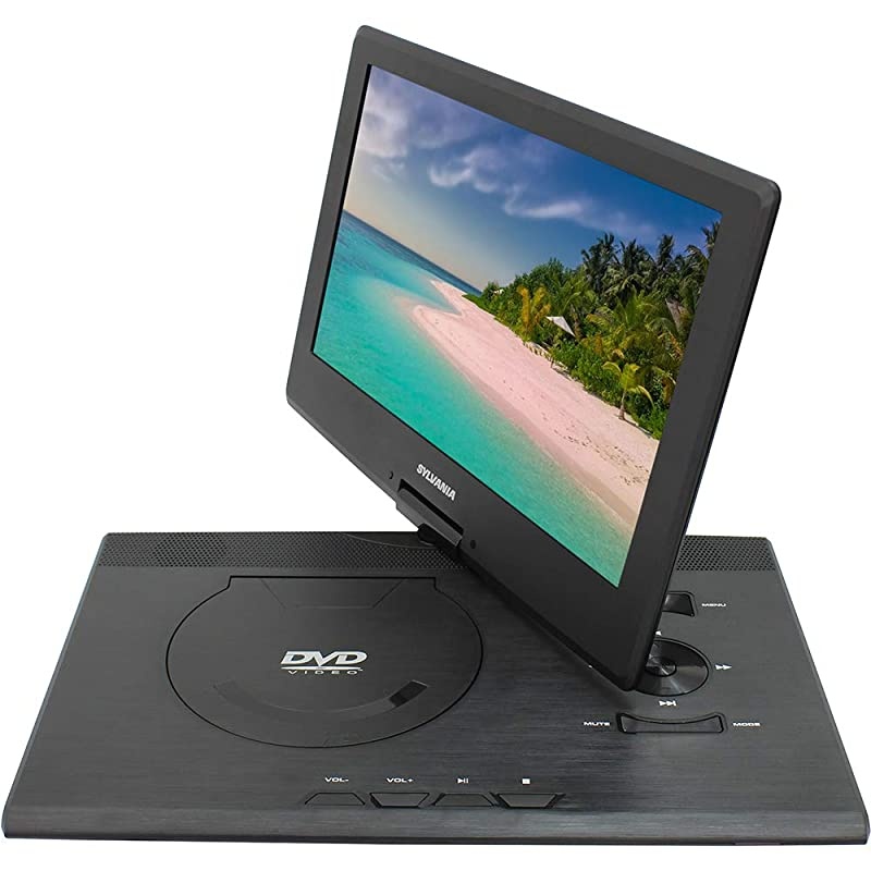 SDVD1332 133Inch Swivel Screen Portable DVD Player with USBSD Card Reader Renewed