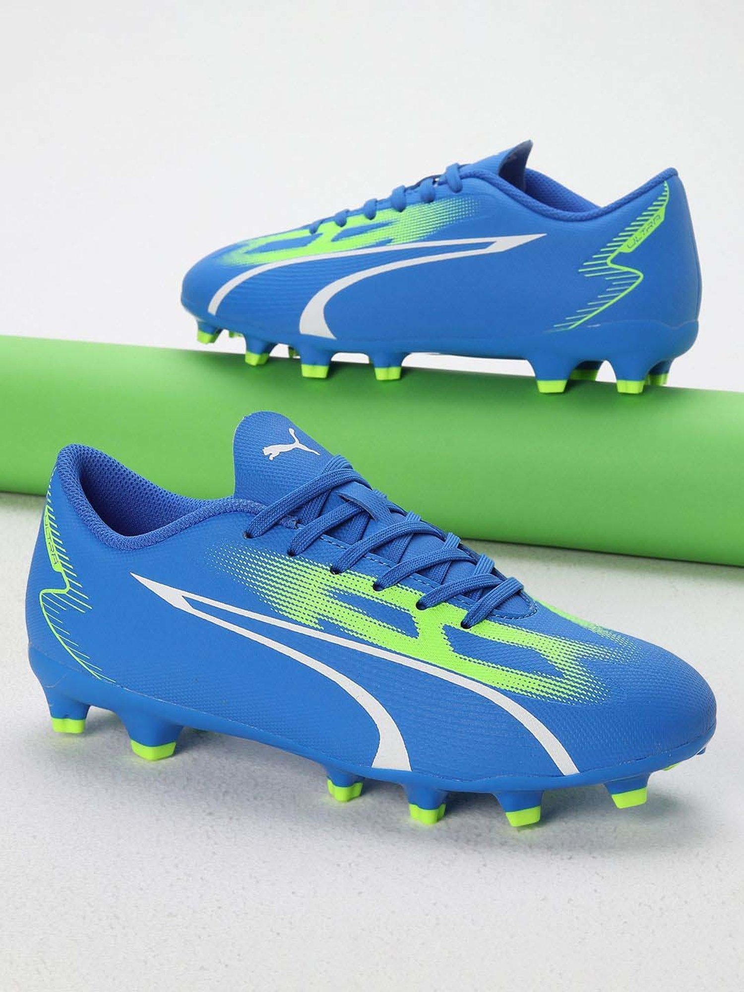 Puma Kids ULTRA PLAY FG/AG Jr Ultra Blue & White Football Shoes