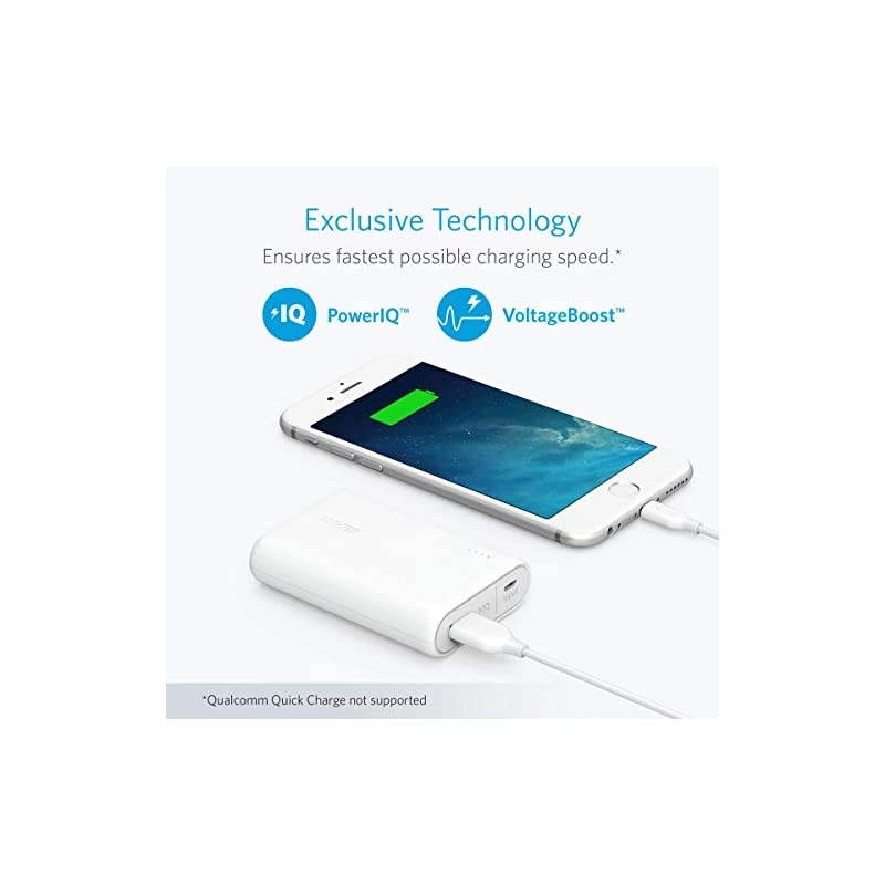 PowerCore 10000 One of The Smallest and Lightest 10000mAh External Batteries UltraCompact HighSpeed Charging Technology Power Bank for iPhone Samsung Galaxy and More