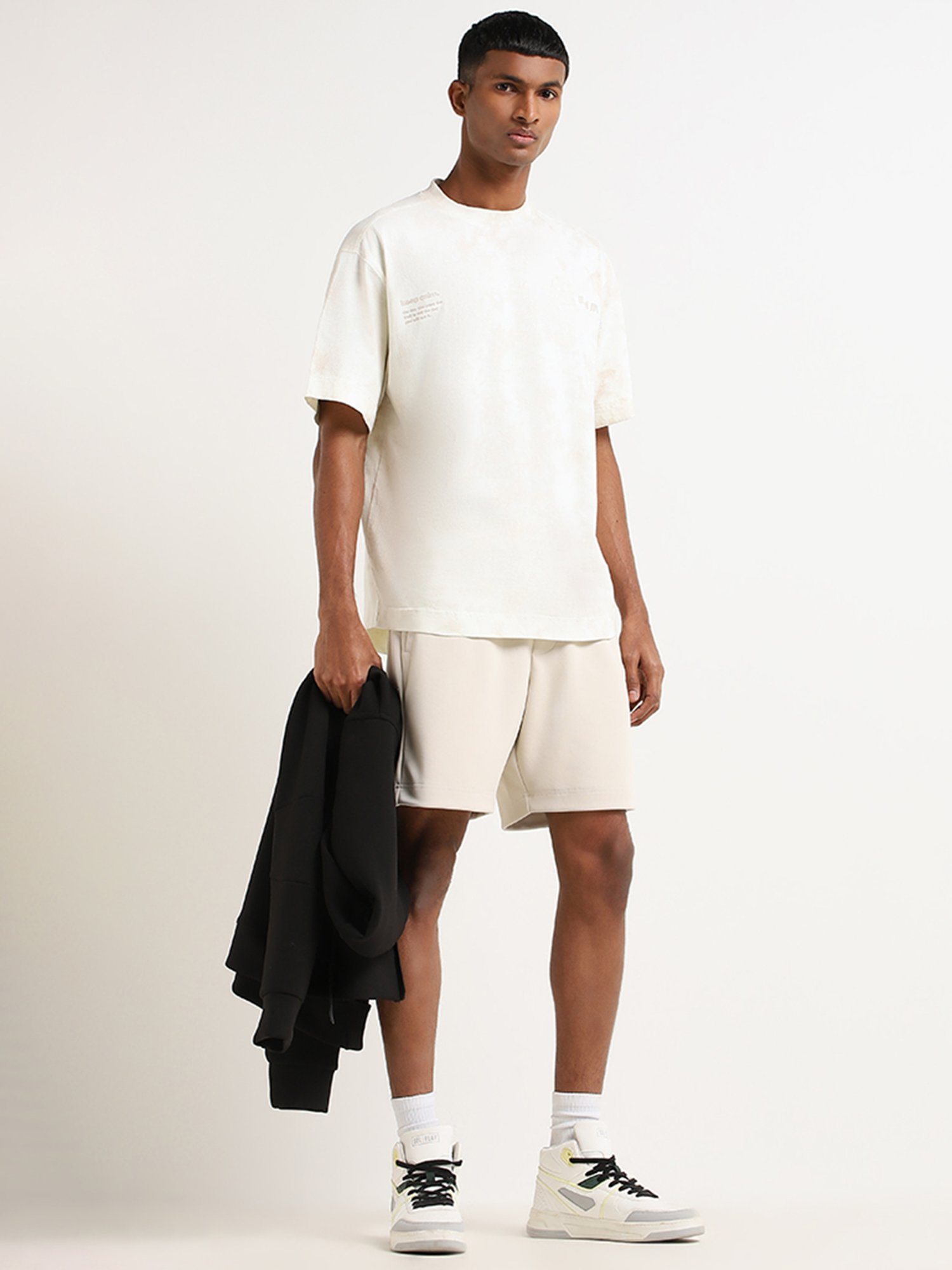 Studiofit by Westside Beige Relaxed Fit Shorts