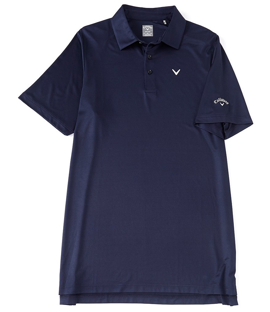 Callaway Golf Big & Tall Solid Swingtech Stretch Short-Sleeve Polo Shirt