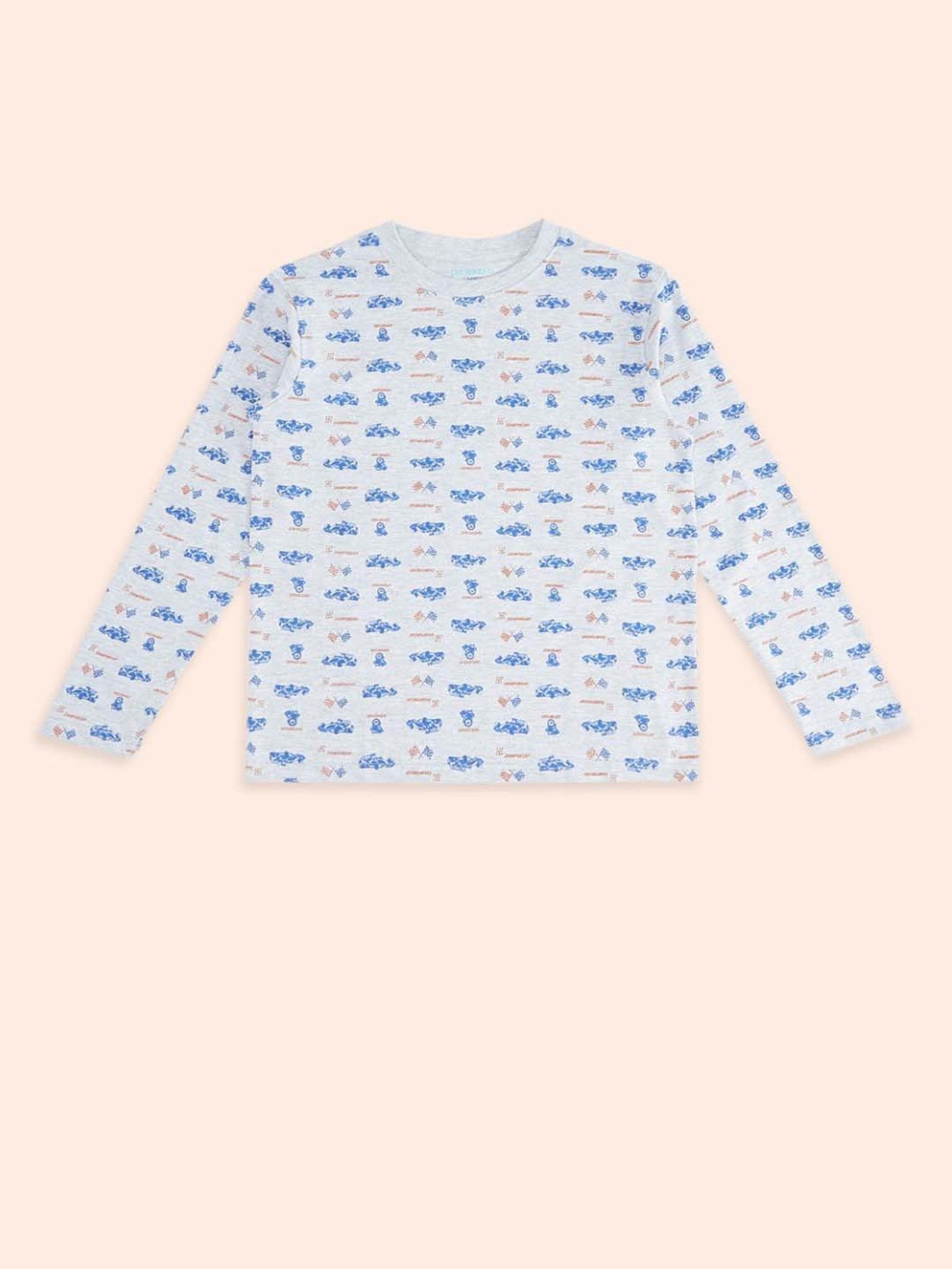 Pantaloons Baby Boys Multicolor Cotton Printed Full Sleeves T-Shirt