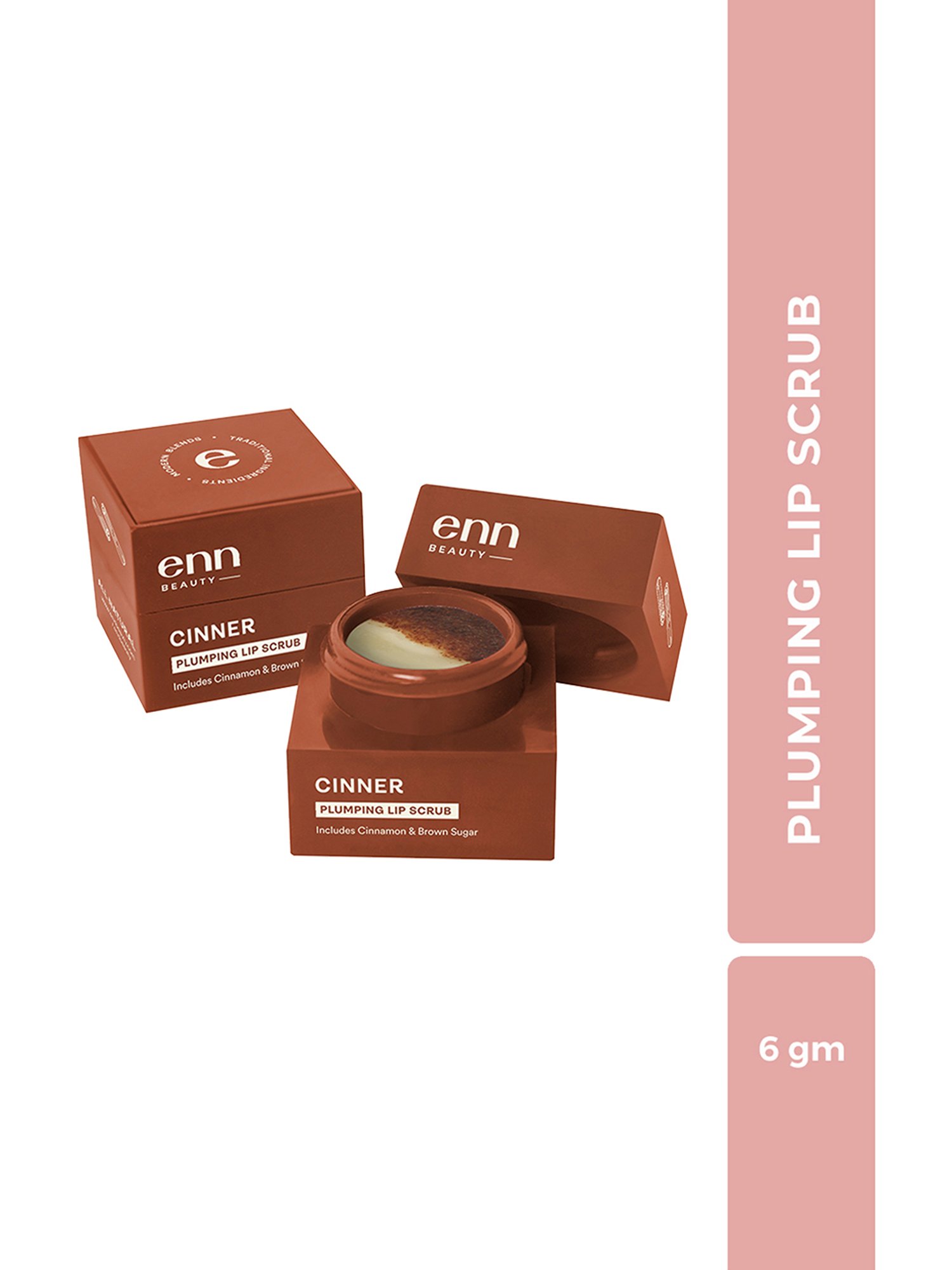 ENN Sugar Rush Nourishing Lip Scrub with Pomegranate & Vitamin E - 6 gm