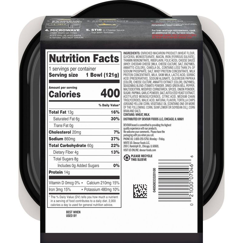 Devour Southwest-Style Mac & Cheese with Tortillas - 4.3oz