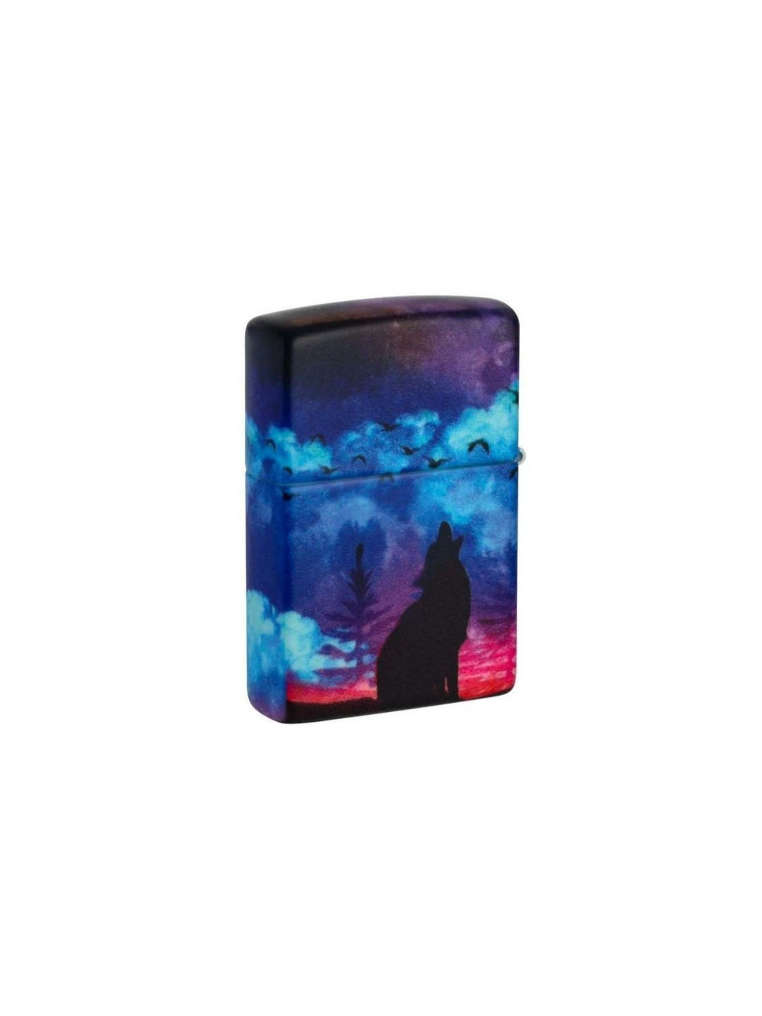 Zippo Multicolor Wolf Design Brass Windproof Pocket Lighter