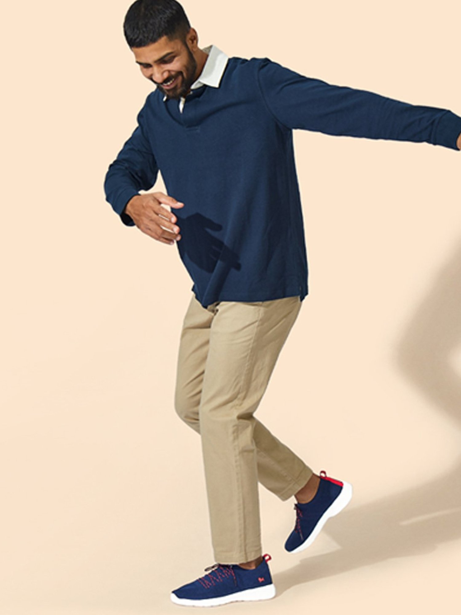 Neemans Men's The Regular Navy Casual Sneakers