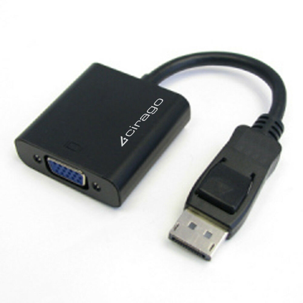 Cirago DisplayPort to VGA (HD15) Active Adapter DPA1011