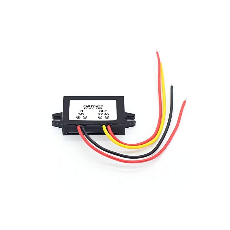 4 Pack Car LED Display Power Supply 12V to 5V 3A DCDC Buck Converter Module