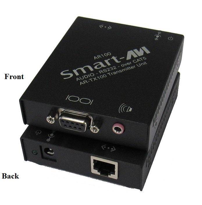 Smart AVI - AR-100S - RS-232 & Stereo Sound CAT5 Extender Transmitter/Sender up to 3000ft