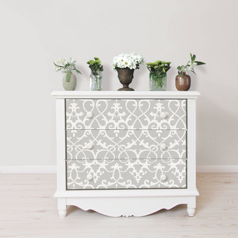 NuWallpaper Ironwork Peel & Stick Wallpaper Gray