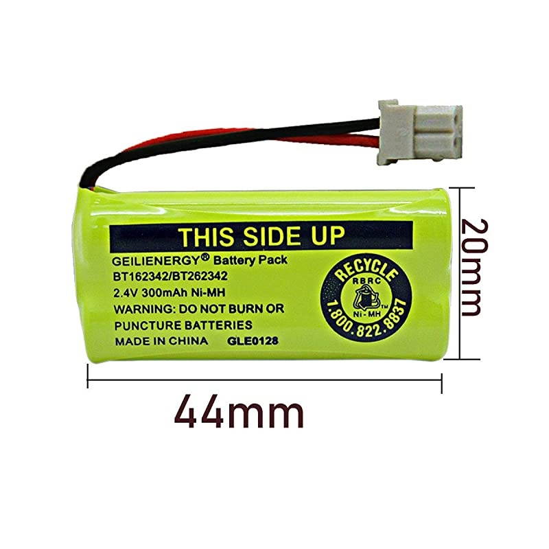 24V 300mAh NIMH BT183342 BT283342 BT162342 BT262342 BT166342 BT266342 Battery Compatible with Vtech CS6719 CS6419 CS6649 DS6151 atT CL4940 EL52300 Cordless Phone Pack of 4