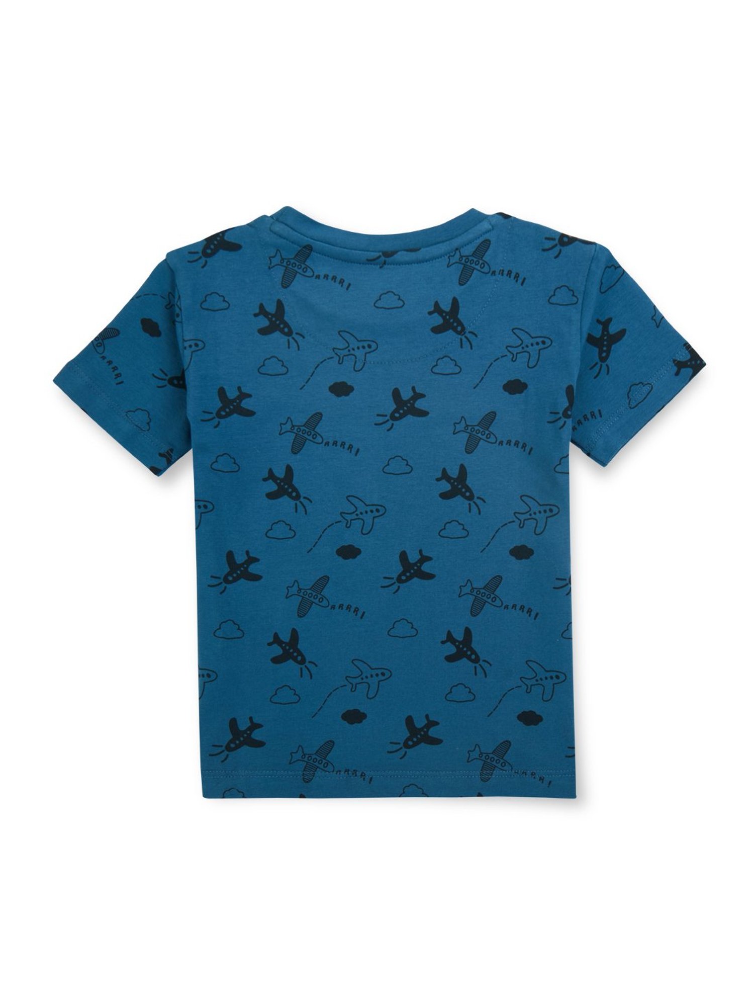GJ baby Blue Printed T-Shirt