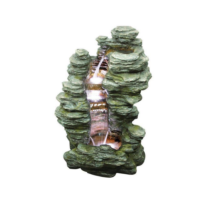 Mineral Point Cascading Garden Fountain - Acorn Hollow