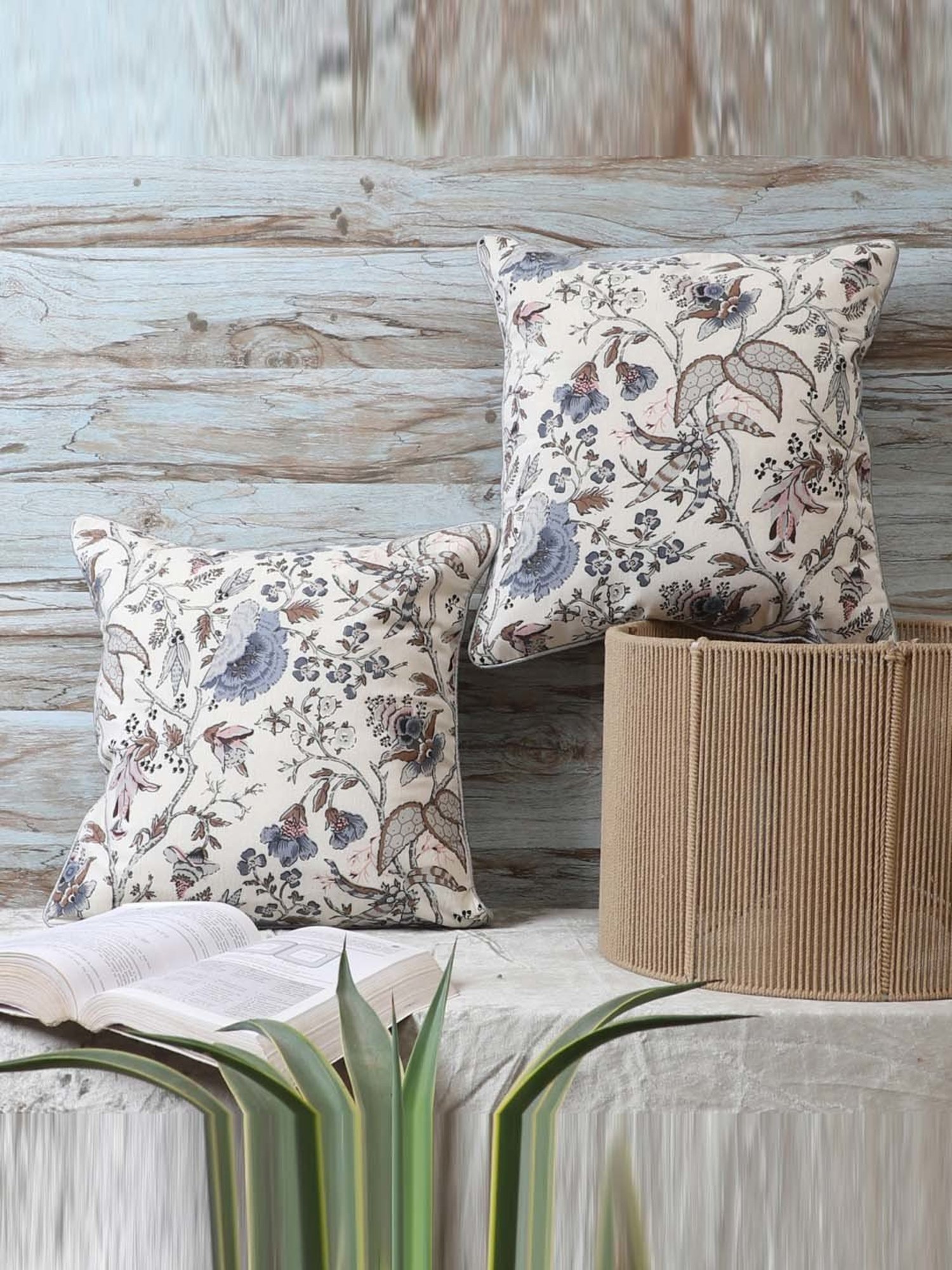 MFD HOME Furnishing Multicolour Cotton Cushion Cover - Set of 2