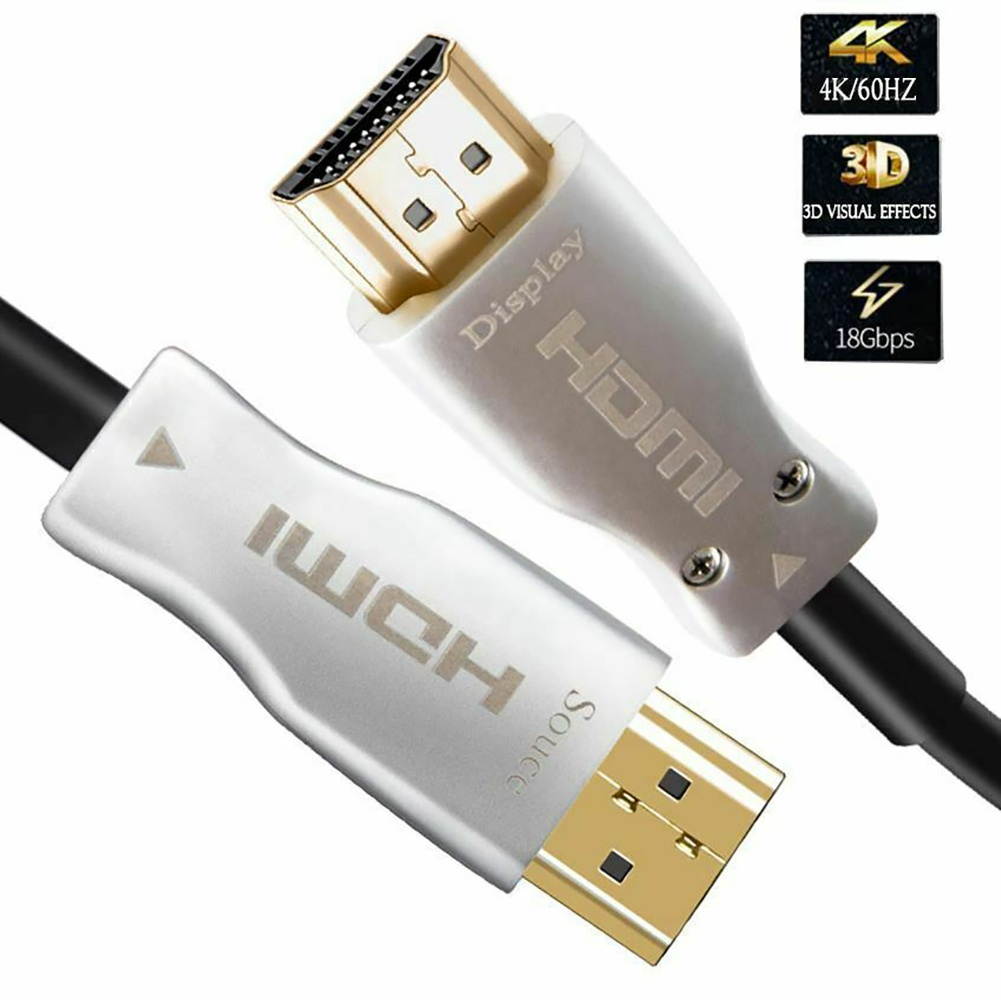 SatelliteSale Active High-Speed Optical HDMI 2.0 Cable, 4K, HDMI Cord 50-Feet