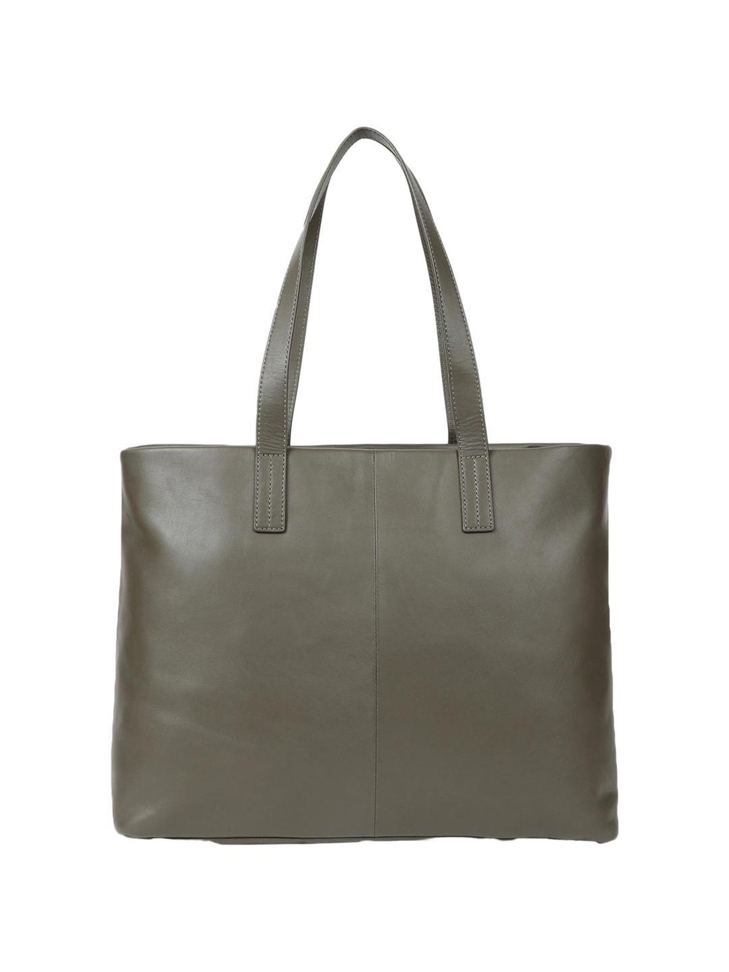 BAGATT Veneto Dark Green Solid Large Tote Handbag