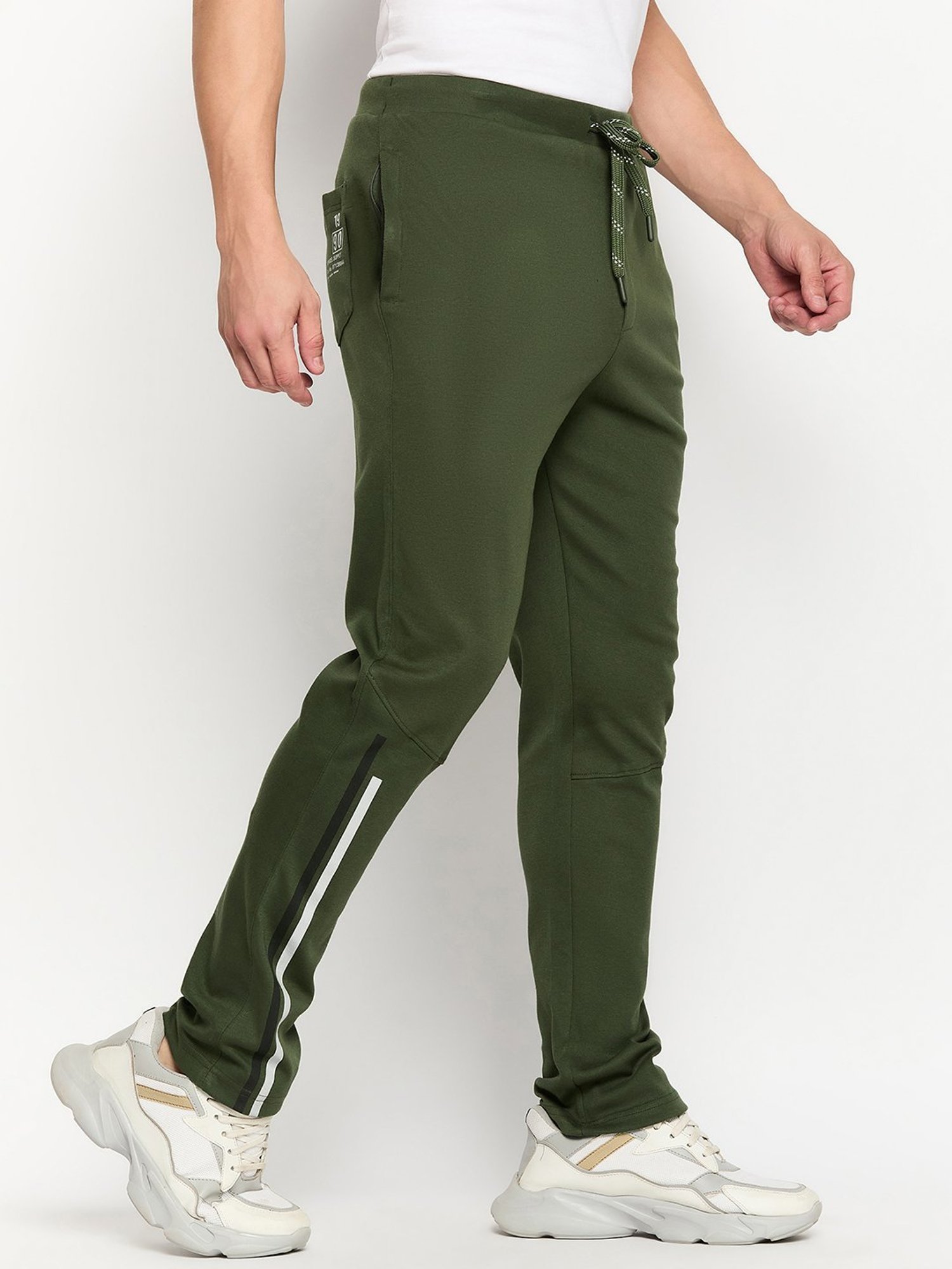 Duke Olive Relaxed Fit Trackpants