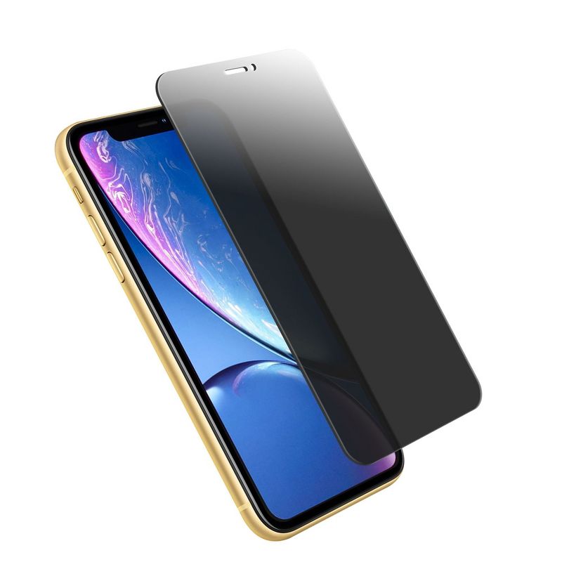 Insten 2-Pack Privacy Tempered Glass Screen Protector Full Coverage Edge-to-Edge protection Anti Spy Anti-Scratch LCD Shield for Apple iPhone 11 XR