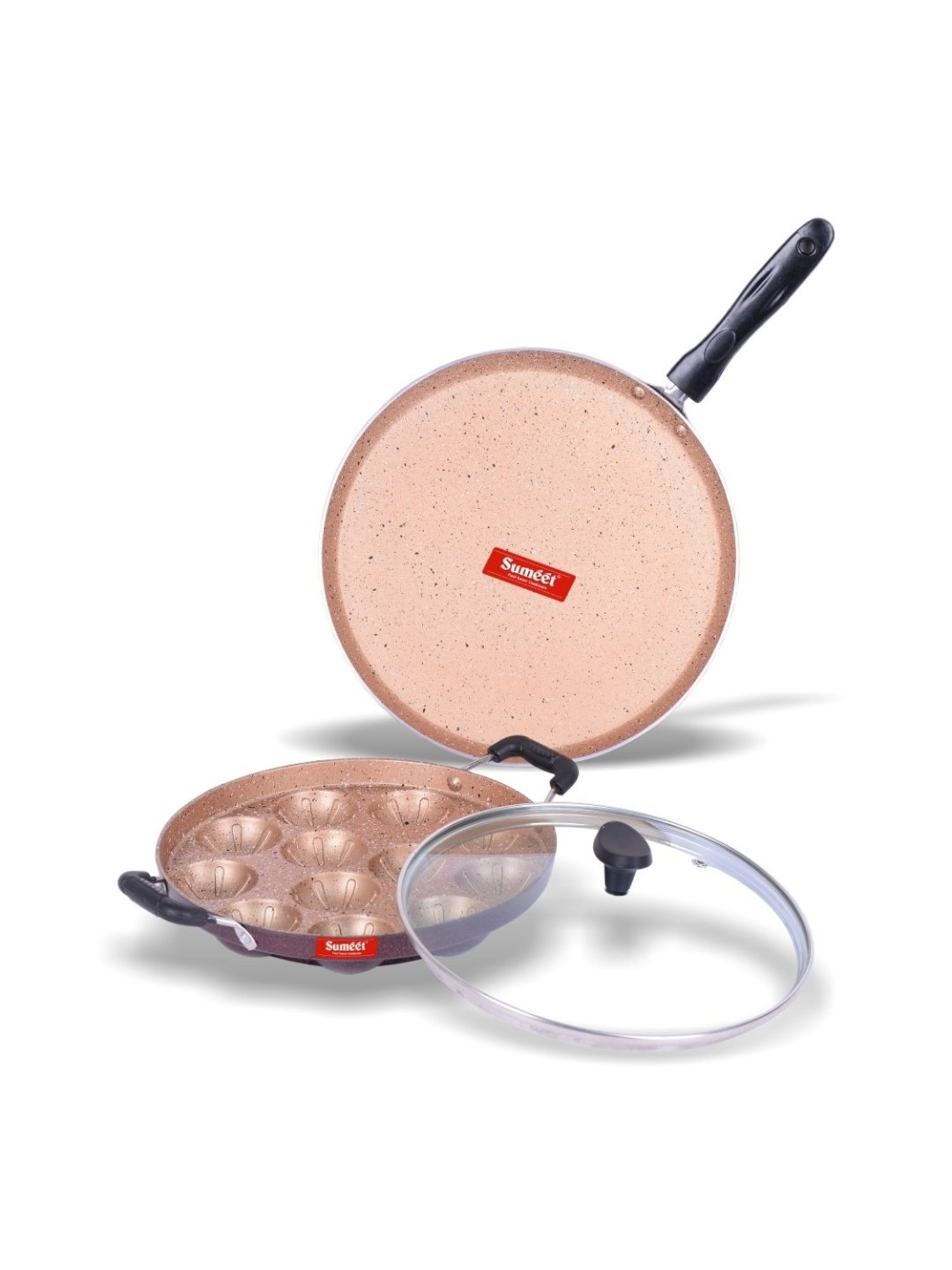 ScanPan Classic Black Recycled Aluminum 2-Piece Fry Pan Set 