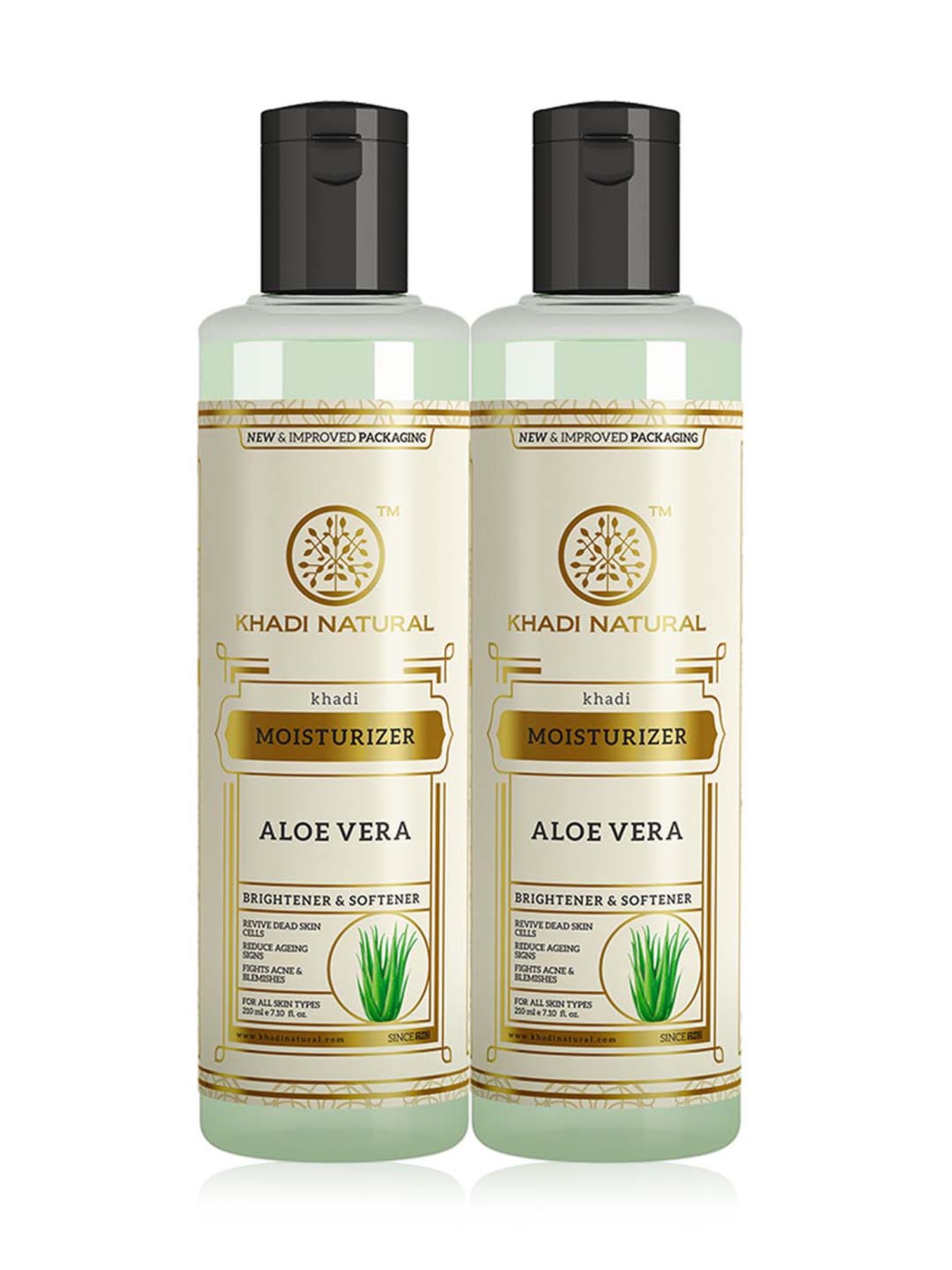 Khadi Natural Aloe Vera Moisturizer Pack of 2 - 420 ml