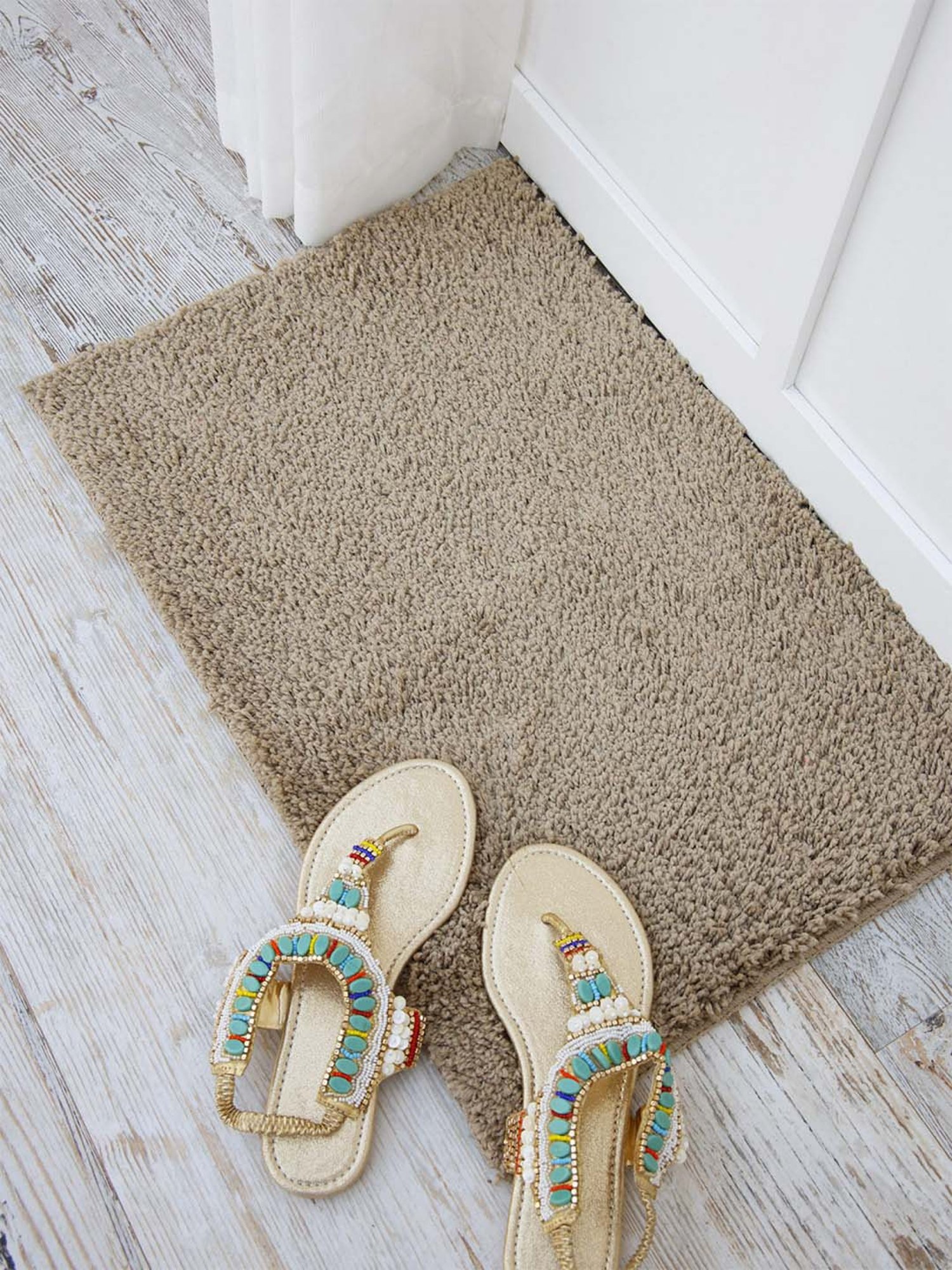 Shannon Clark Love Under The Stars Cushion Bath Mat Black - Deny Designs