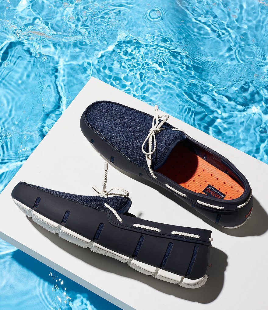 SWIMS Men's Braided Lace Washable Loafers