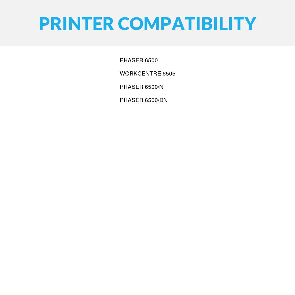 Speedy Inks - Compatible Xerox 6500 Set of 5 Toner Cartridges 106R01597 106R01596 106R01595 106R01594