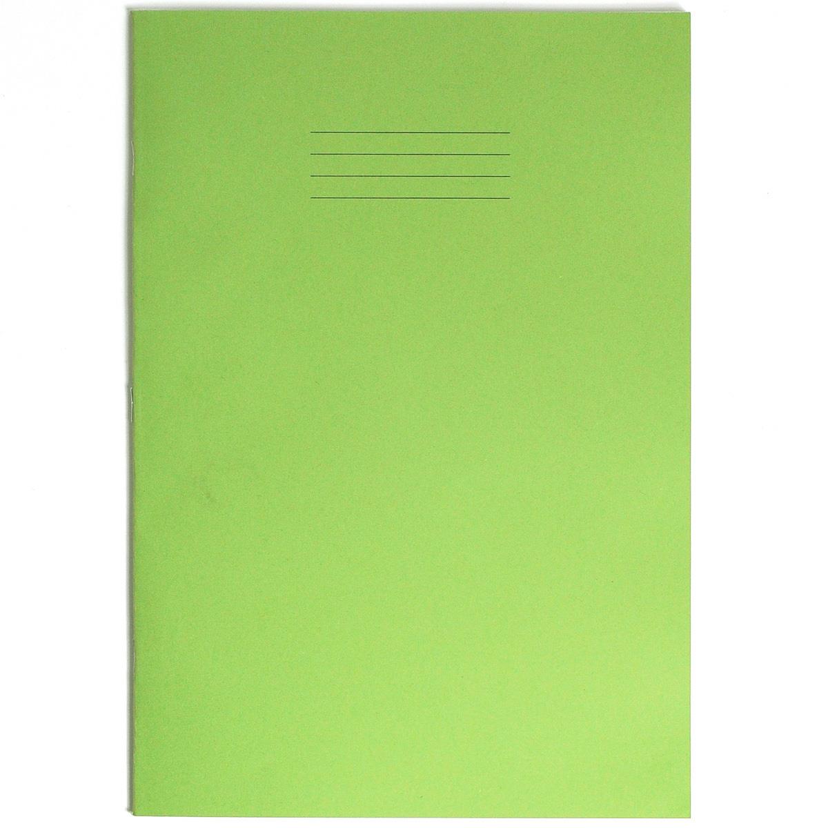 Rhino Exercise Book, A4, 64 page,  Pages - half blank half with 15mm ruled lines, Light Green Cover  (Pack of 10)