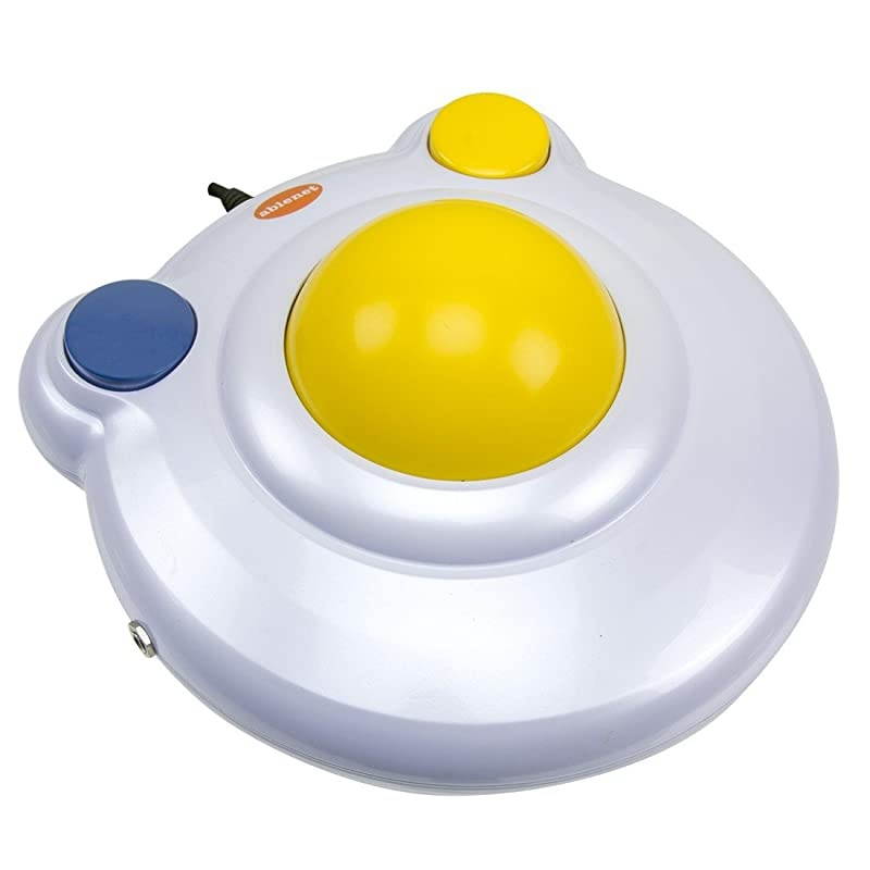 20 Trackball for Users who Lack Fine Motor Skills to Use a Mouse A Big 3 Trackball with 2 Blue Left and Right Mouse Buttons 12000006