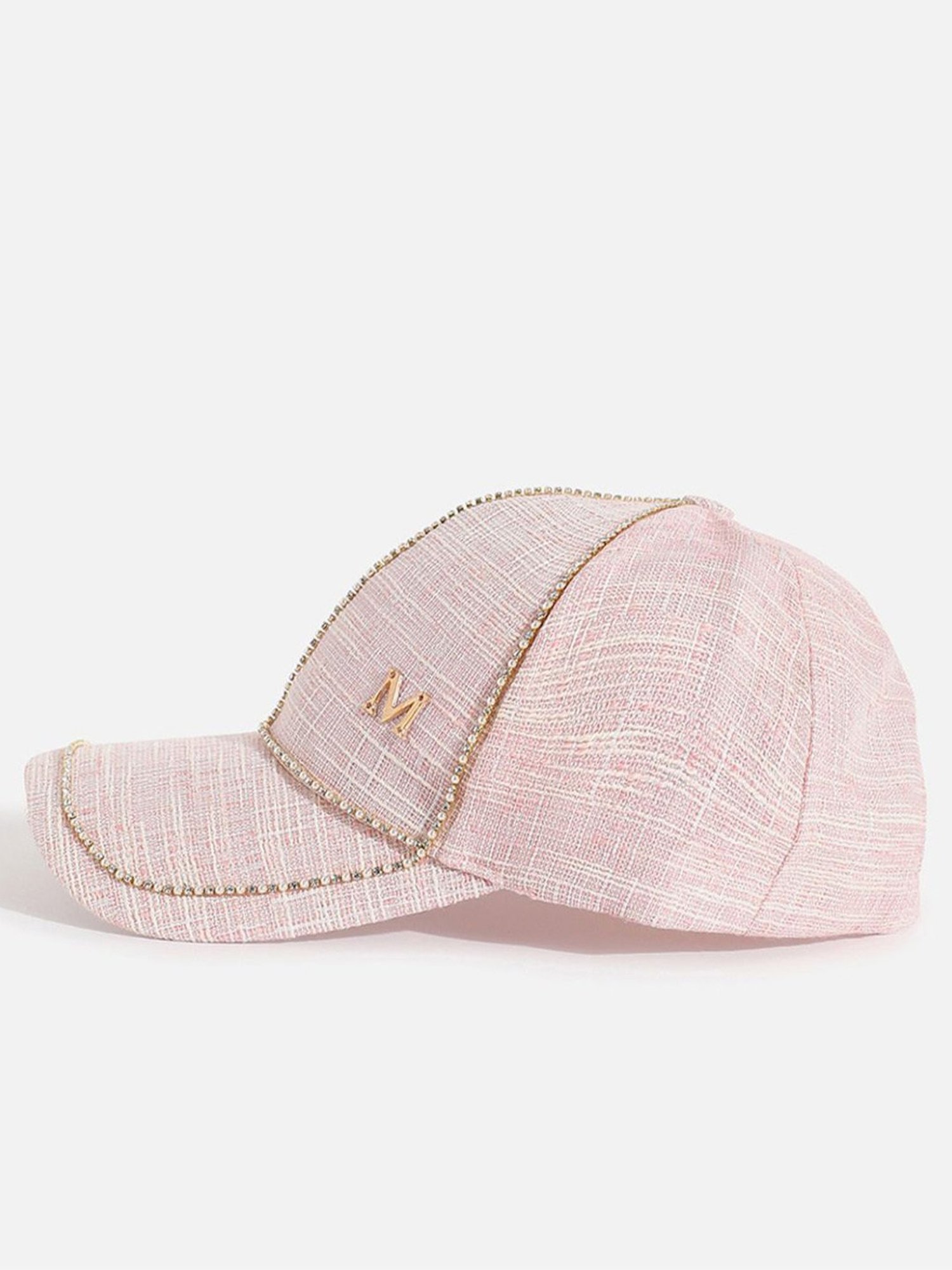 HauteSauce Pink Textured Baseball Cap