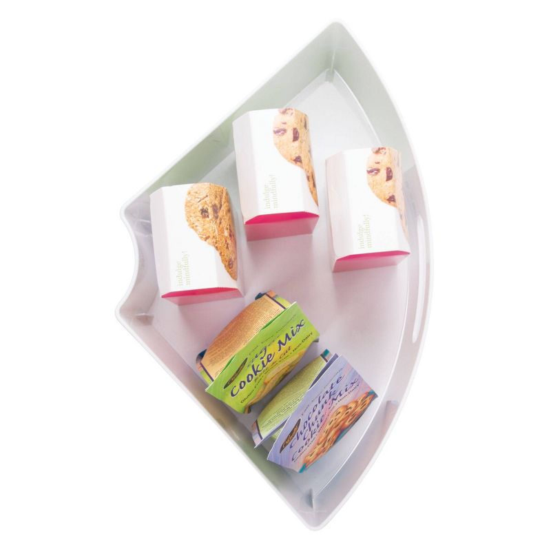 iDESIGN Kitchen Binz 1/4 Wedge Lazy Susan White