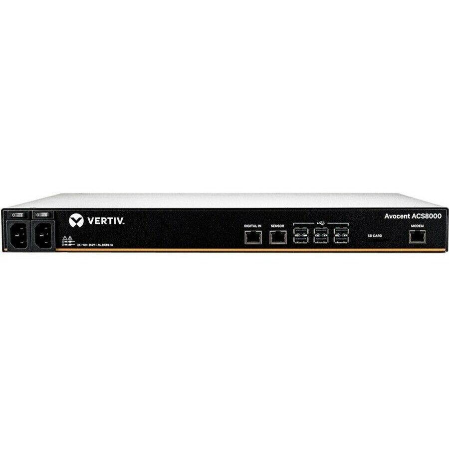 Avocent ACS8008MDAC-404 8port Acs 8000 Consvr W/ Dual Perp Ac Pwr Supl &