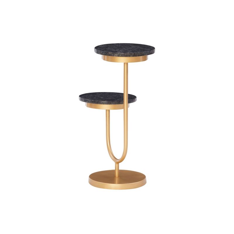 Galene Drink Table Granite Black - Powell Company