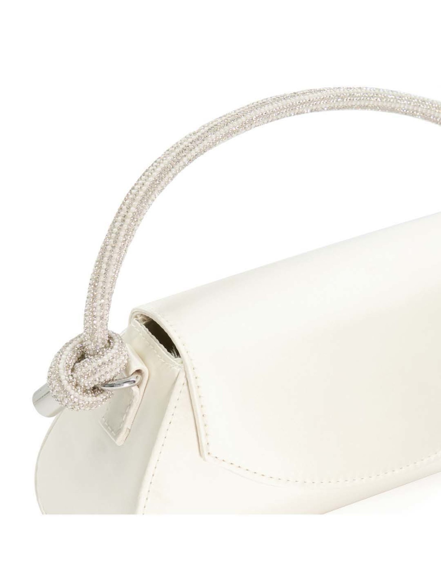Dune London White Solid Small Handbag