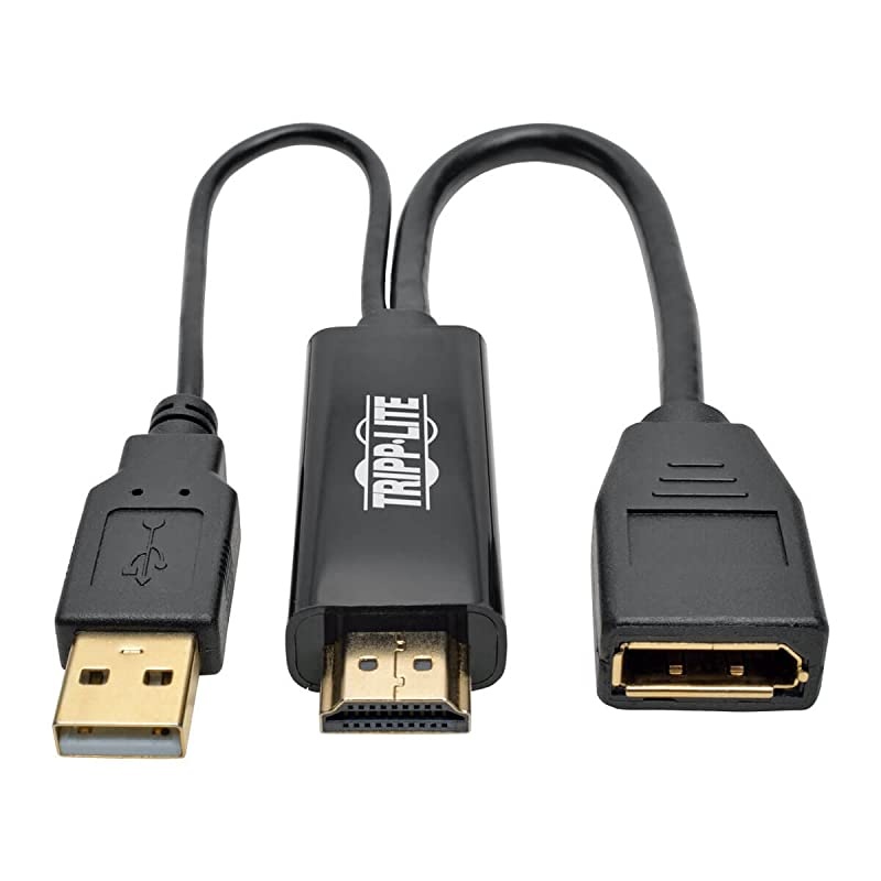 HDMI to DisplayPort Active Converter wUSB Power 4Kx2K 30Hz HDMI to DP MF 6in 6quot P13006NDPV2 Black