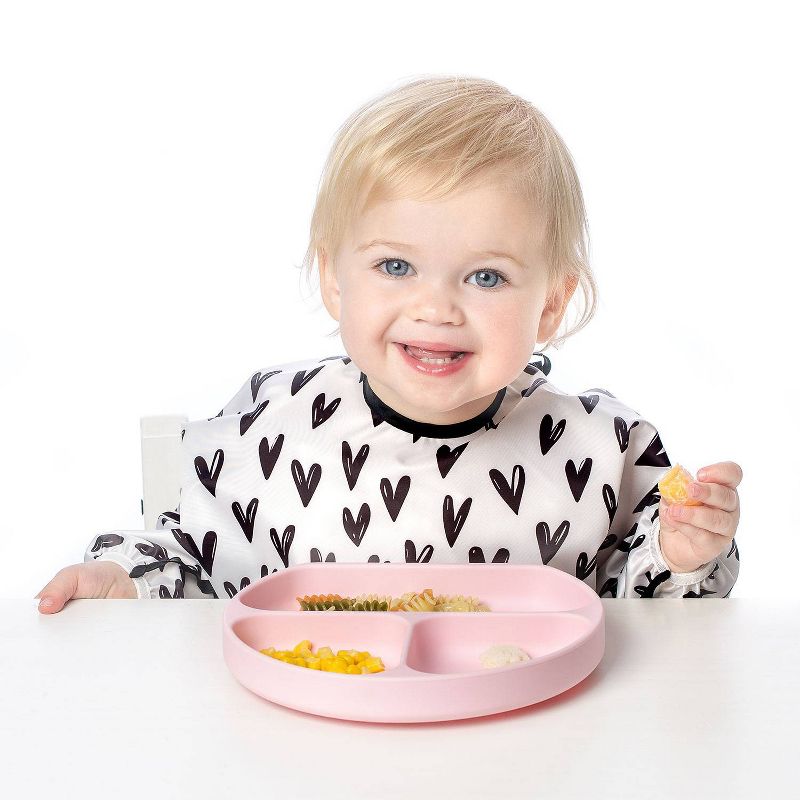 Bumkins Heart Pattern Bib - White