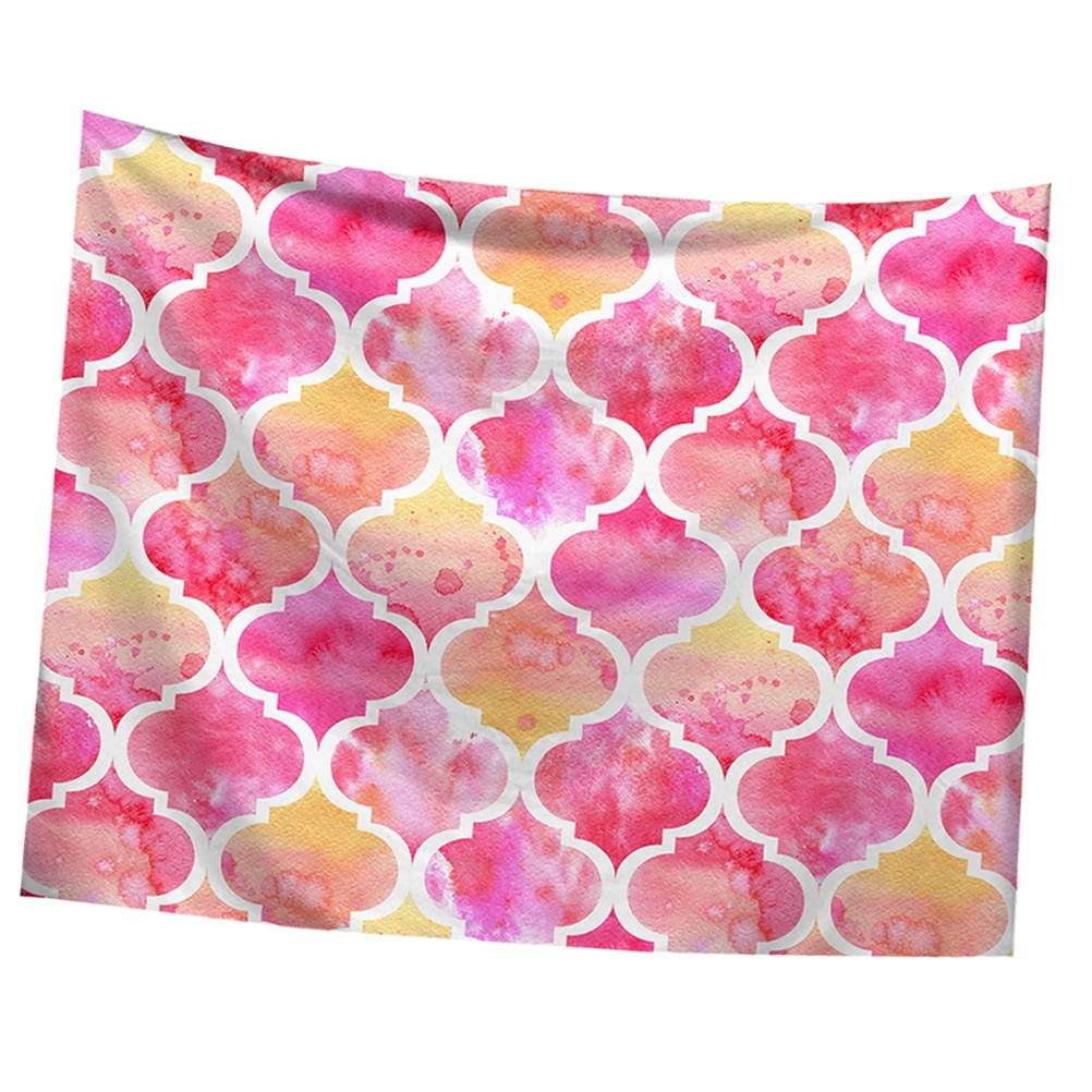 1pc Tapestry Cactus Printed Wall Hanging Backdrop Wall Blanket Mural for Home Dorm Studio (Red)