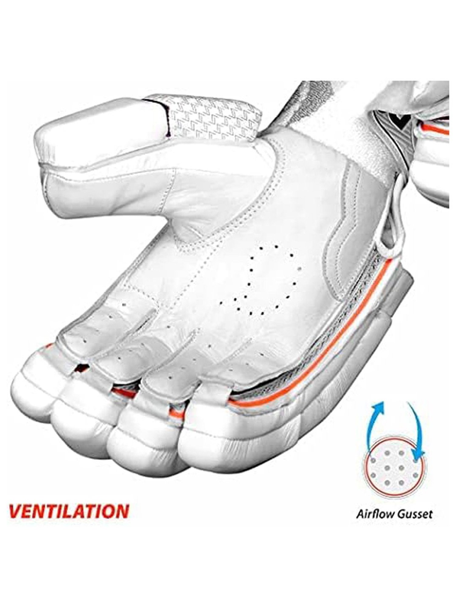 DSC Intense Frost Leather Cricket Batting Gloves Size - Boys