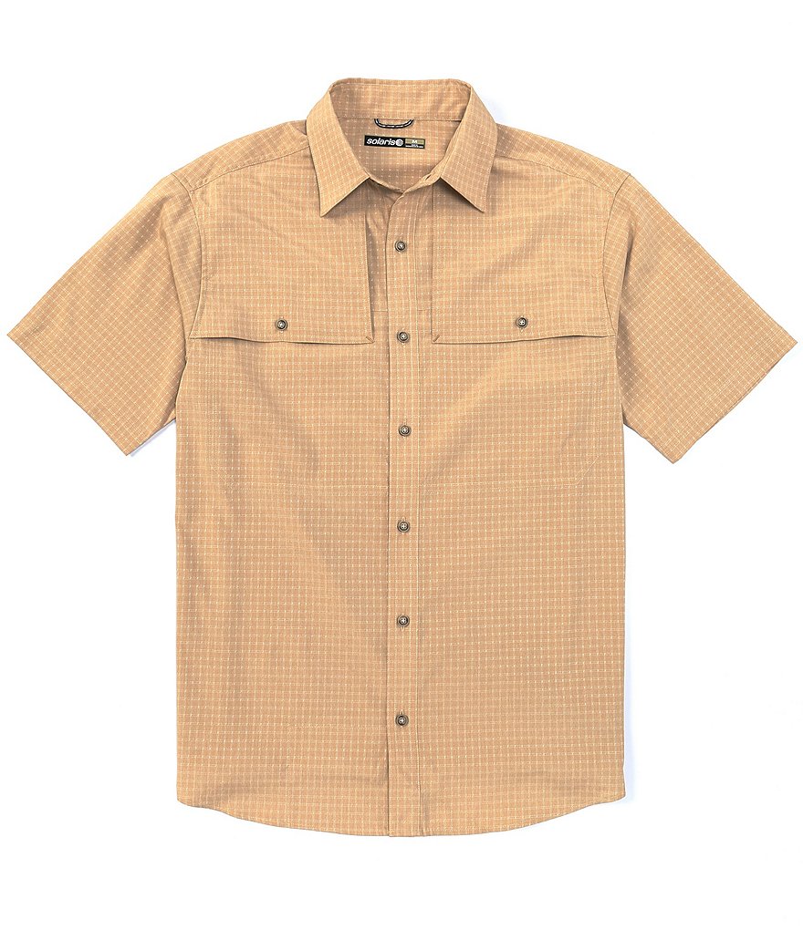 Solaris Short Sleeve Synthetic Sportshirt w/ UV Protection Shirt