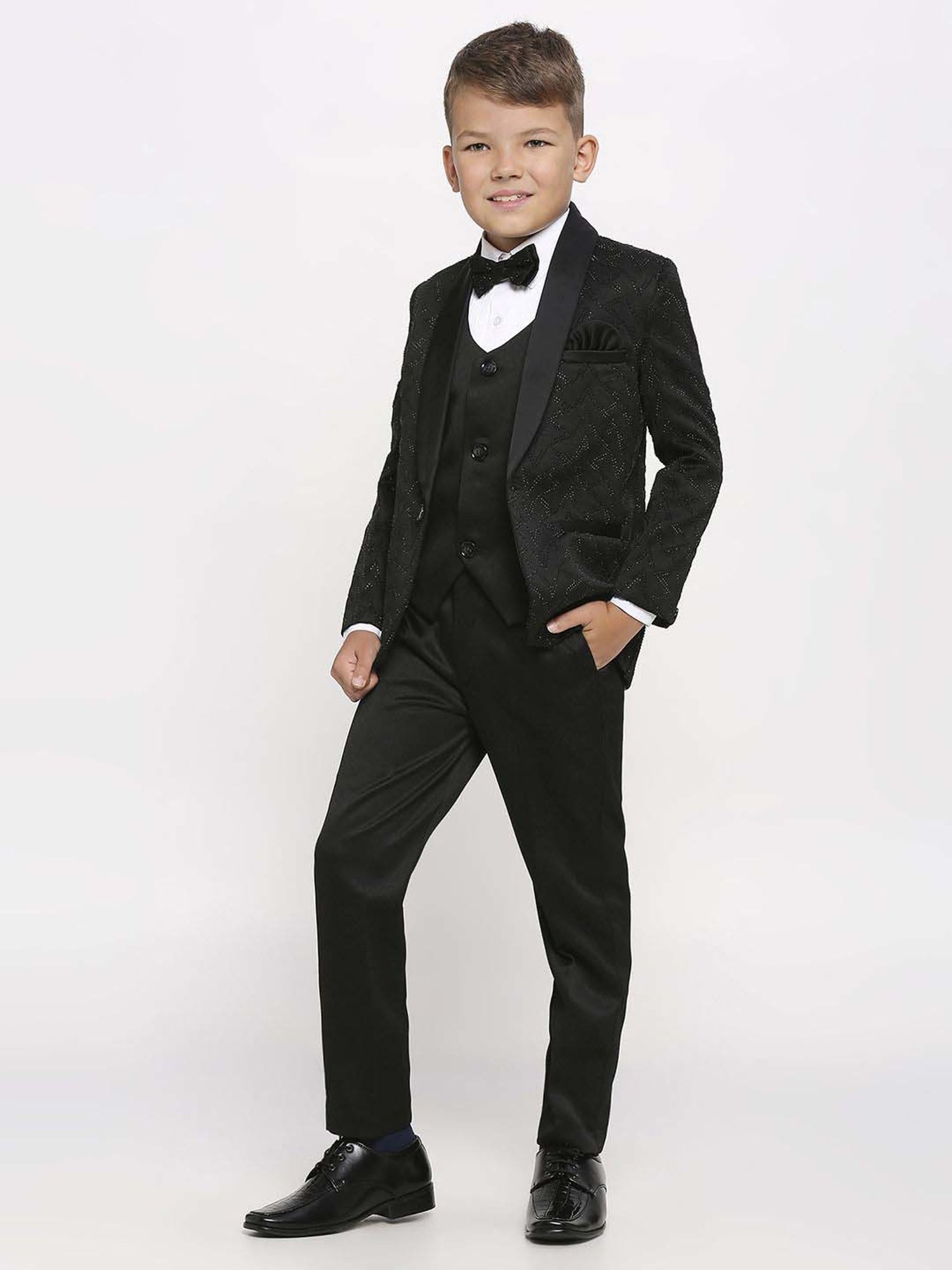 Blue Giraffe Kids Black & Pink Regular Fit Shirt Set