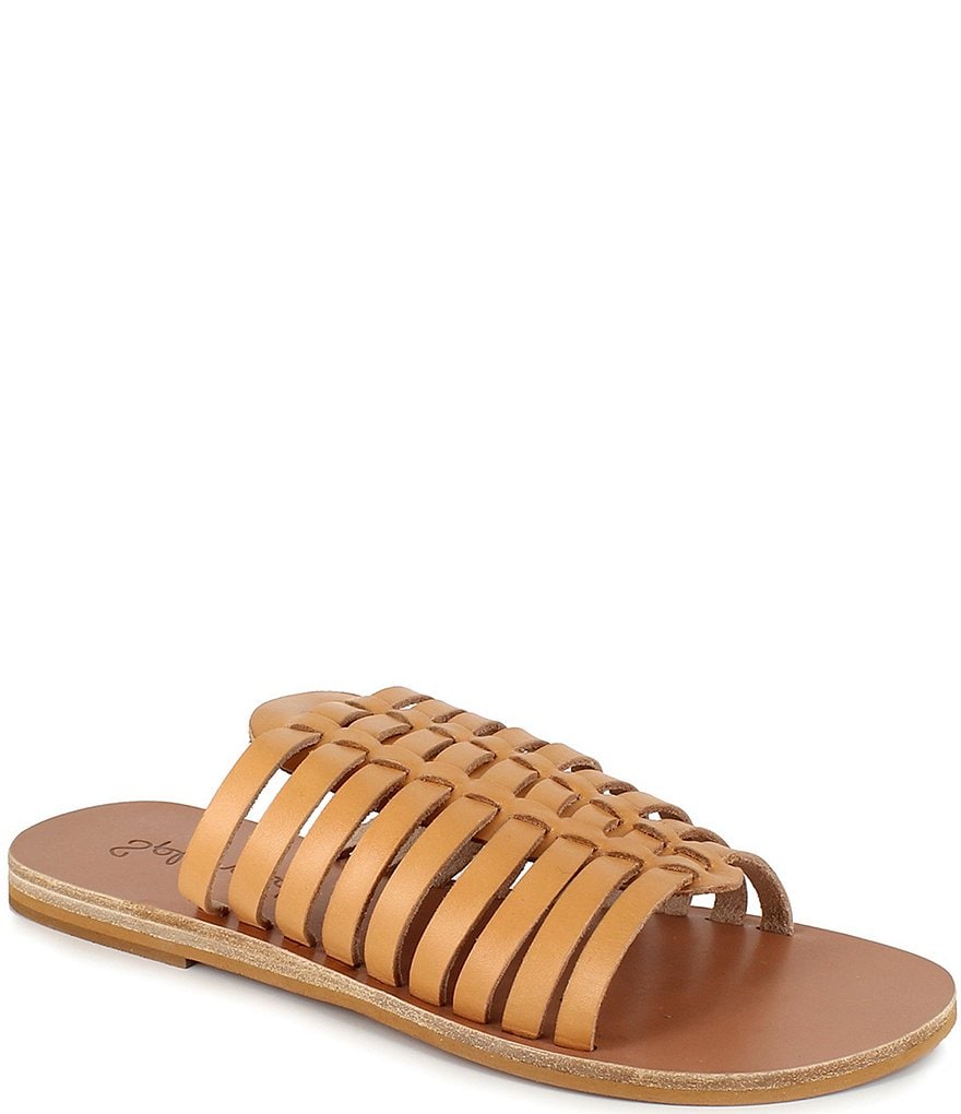 Splendid Talula Leather Huarache Slide Sandals