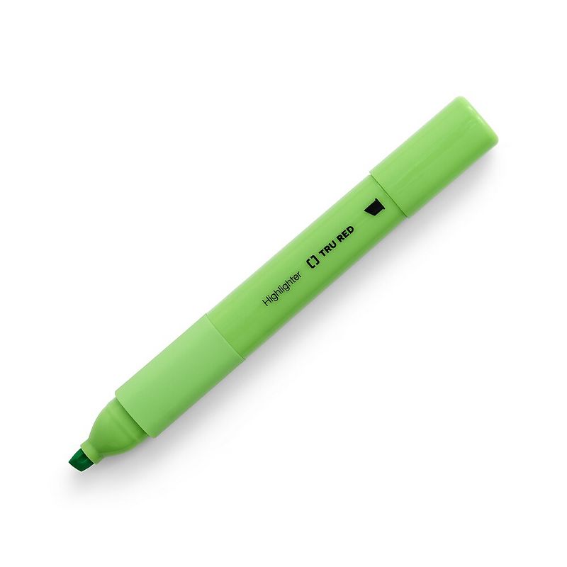 TRU RED Tank Highlighter with Grip Chisel Tip Asst 5/Pack TR54583