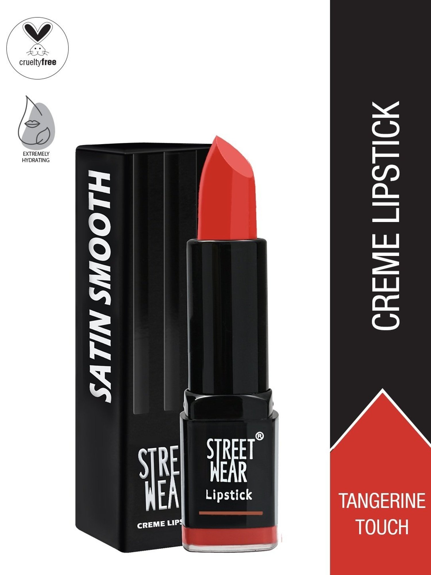 Street Wear Satin Smooth Lipstick Tangerine Touch - 4.2 gm